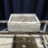 Rustic Silver Travertine Sink