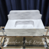 Carrara Marble Sink with Chic Backsplash