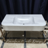 Handmade White Carrara Marble Sink