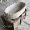 Rustic Travertine Sink – Handcrafted Natural Stone Elegance